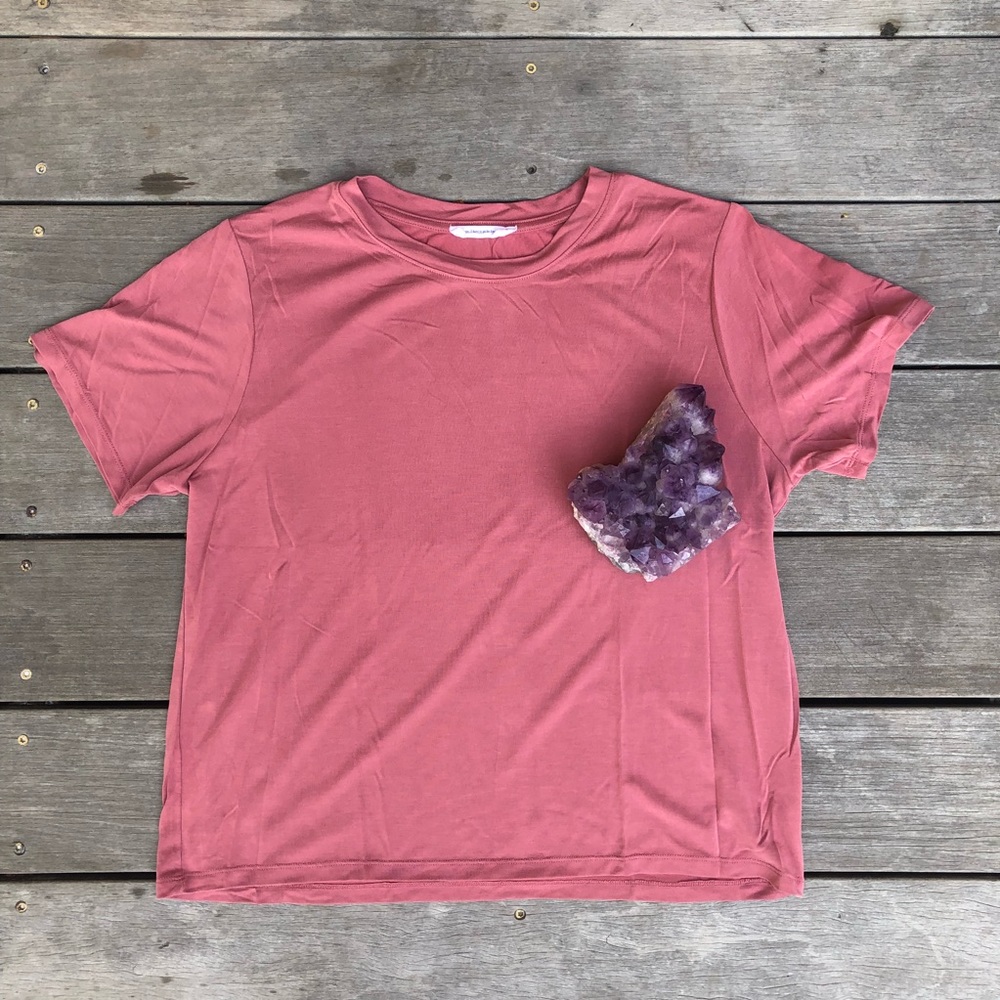 Excuse Me, I Have to Go Be Awesome pink tee